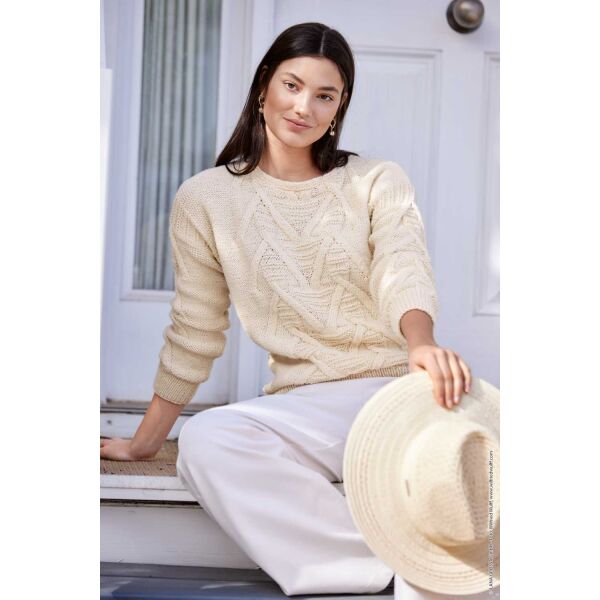 LANA GROSSA Pullover mit Querrippenmuster CARA | Modell - 5 LG.9230222.5- Modell-Paket