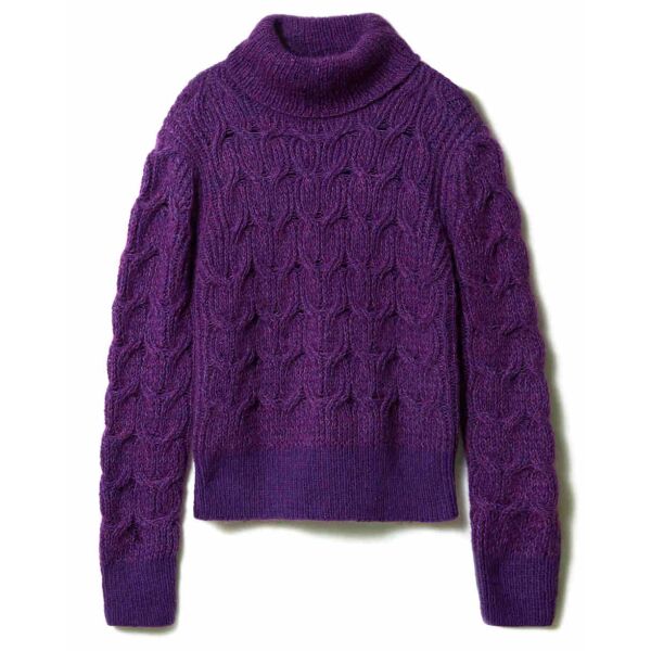 LANA GROSSA PULLOVER IM RIPPENZOPFMUSTER - Silkhair & Ecopuno / Modell-8 LG.9230068.8