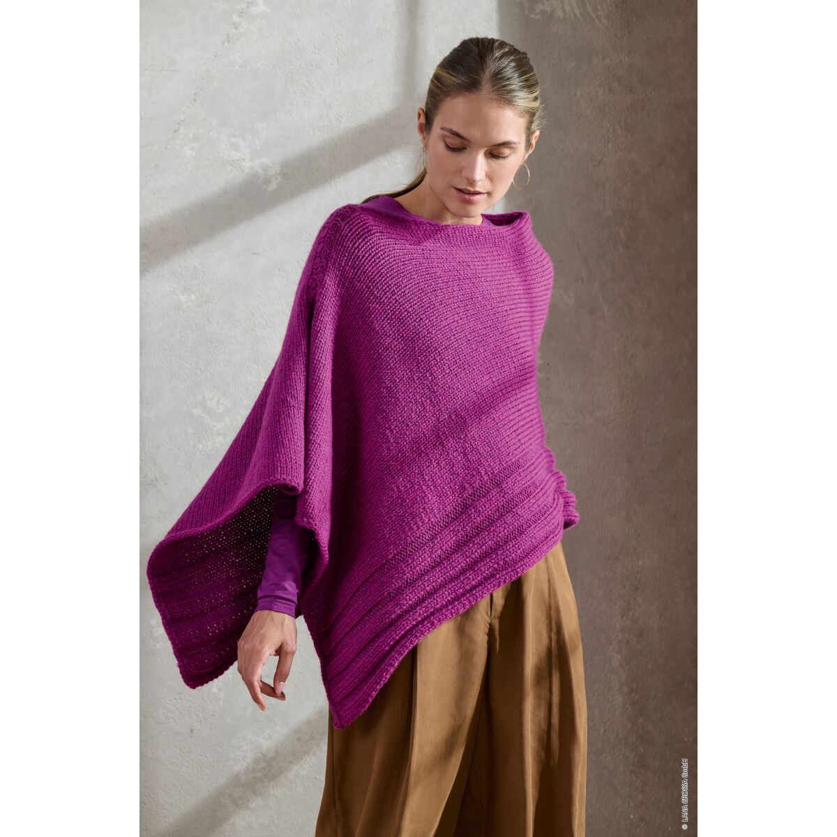 LANA GROSSA PONCHO - Cool Merino Big / Modell-6...