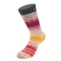 6211 - Violett/Rohweiß/Rot/Gelb/Orange/Fuchsia/Dunkelgrau